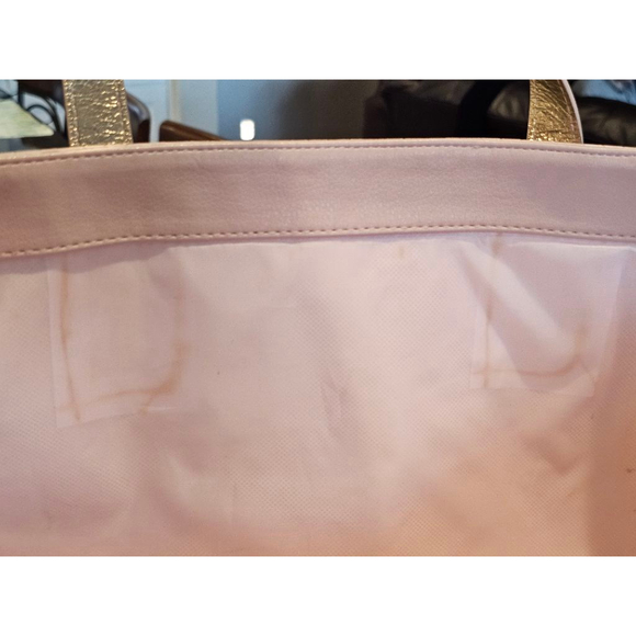 Kate Spade Pale Pink Giant Lined Spade Print Tote Bag - Picture 7 of 15